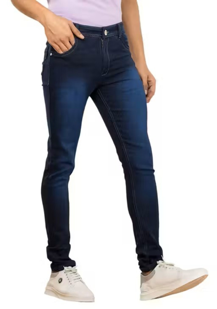 MEN DARK BLUE STRETCHABLE JEANS