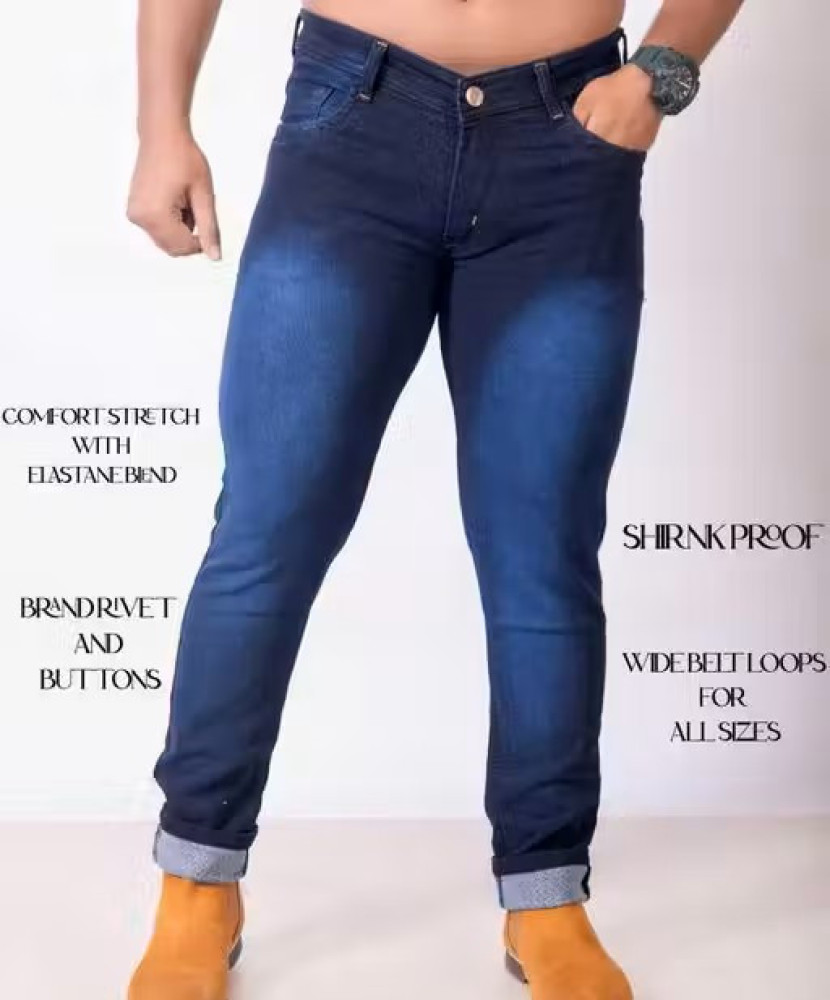 FANG Men's Dark Blue Jeans