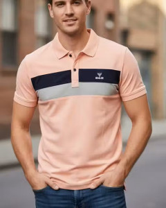 Mens Fancy Summer Collar T‑Shirt