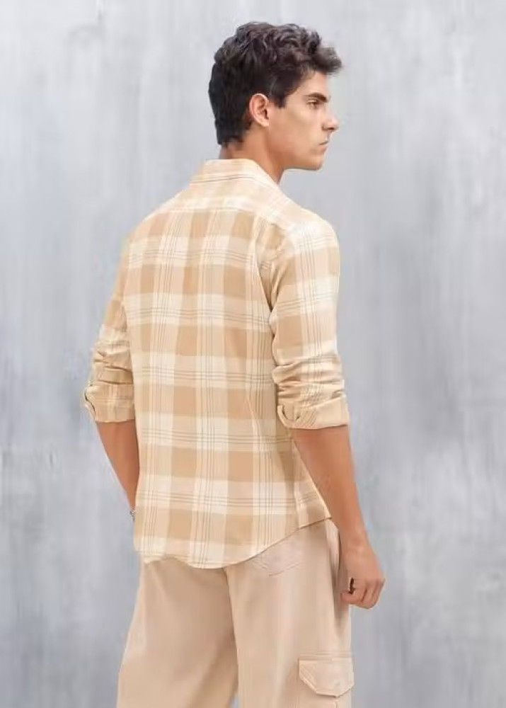 Men Full Sleeve Check Cotton Shirt