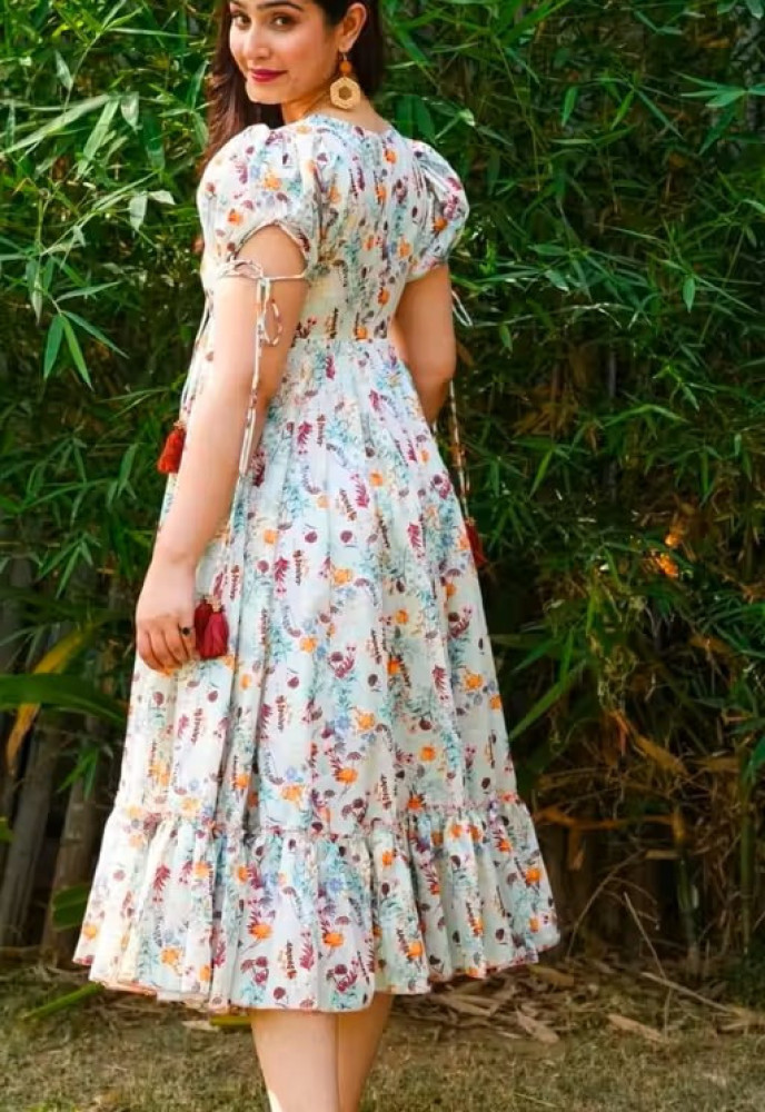 Designer Viscose Rayon Printed Dress