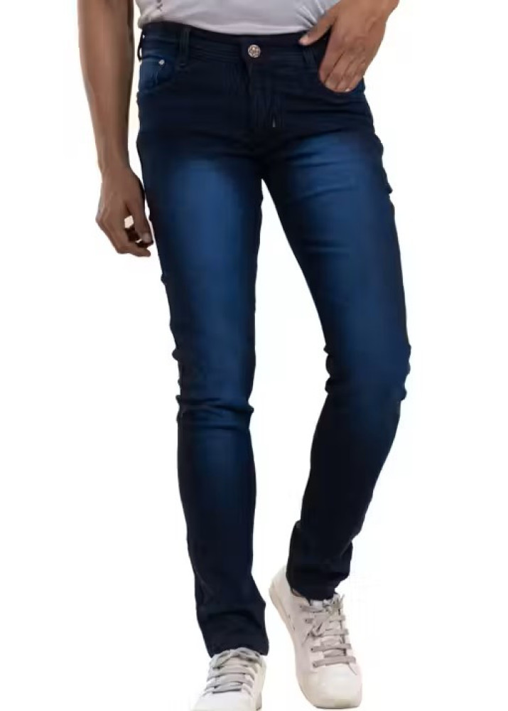 MEN DARK BLUE STRETCHABLE JEANS